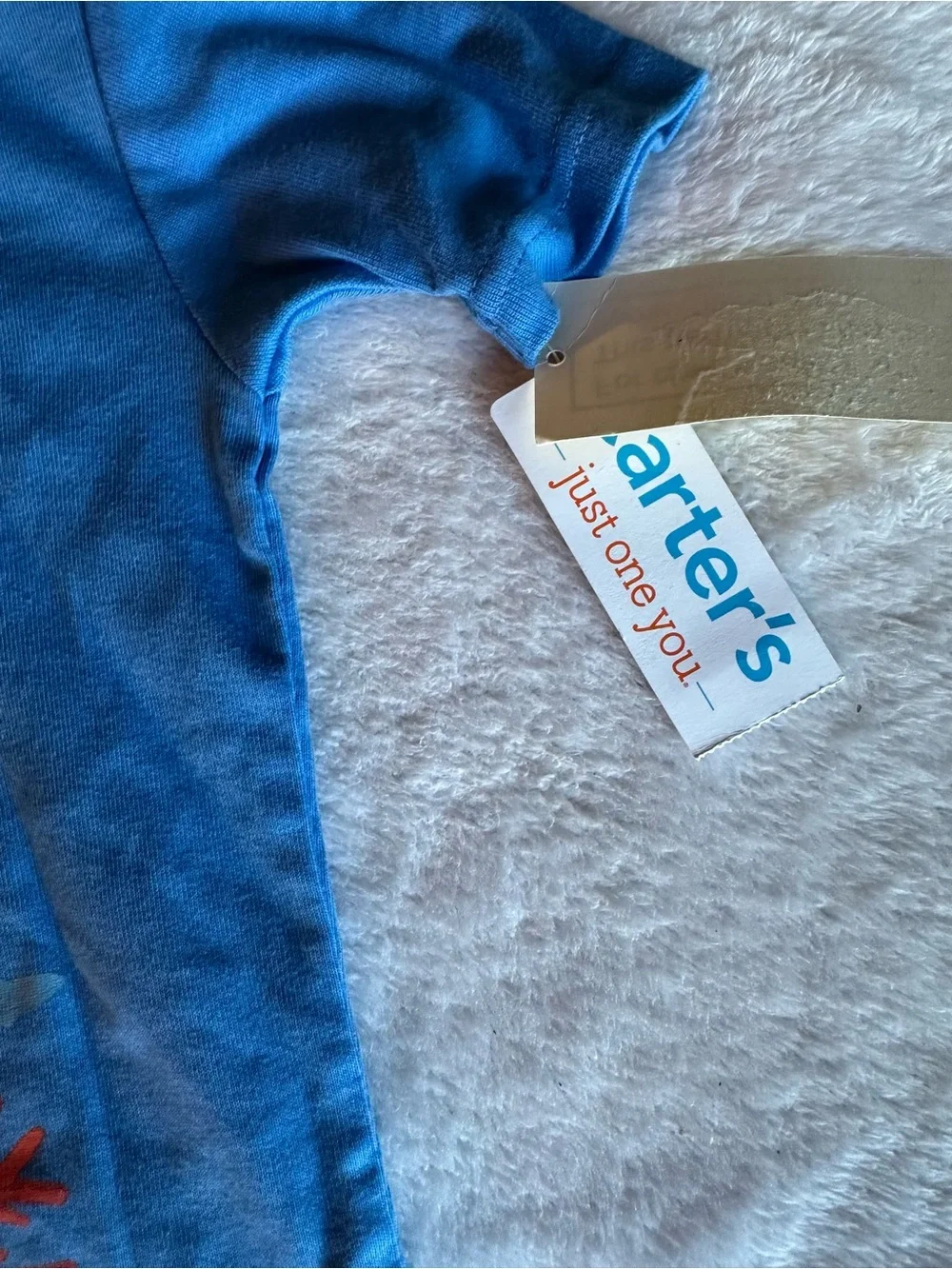 Carter's Light Blue Short Sleeve Tee with Ocean Graphic